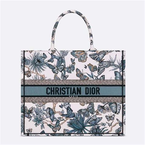 dior book tote blue dior palms embroidery|Large Dior Book Tote Blue and Ecru Toile de Jouy Reverse .